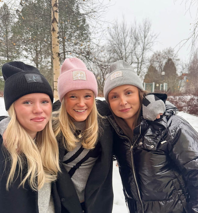 Luleåmössan stickad